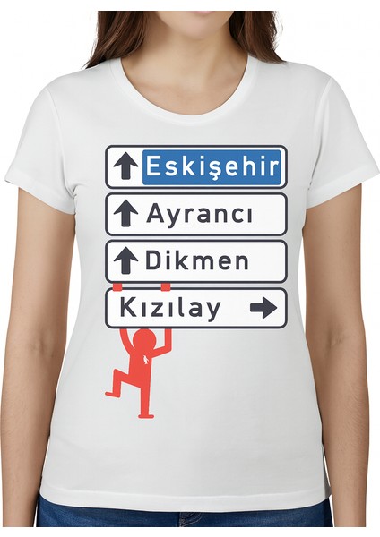 Ankara Kızılay Tabelası Unisex T-Shirt fiyatları