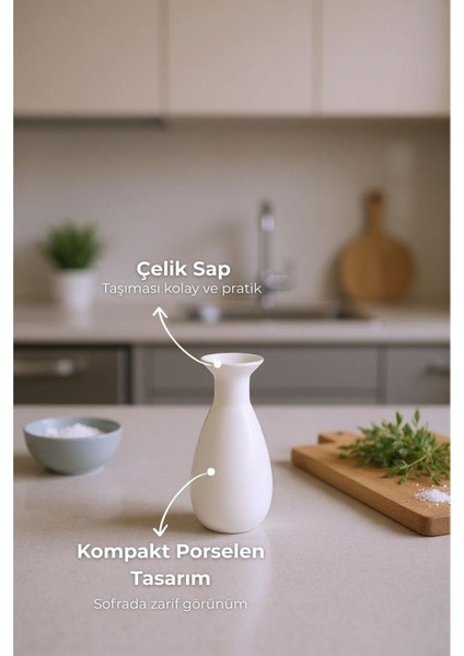 Tiago - Bambu Standlı Yağlık Sirkelik Tuzluk ve Biberlik fırsatları