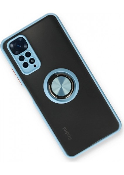 Ieg Xiaomi Redmi Note 11 Kılıf Montreal Yüzüklü Silikon Kapak - Buz Mavi fiyatları