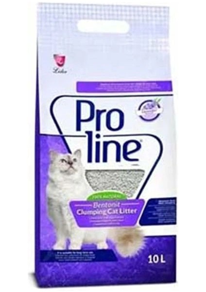 Proline Lavanta Kokulu Topaklanan Bentonit Kedi Kumu 10 Lt