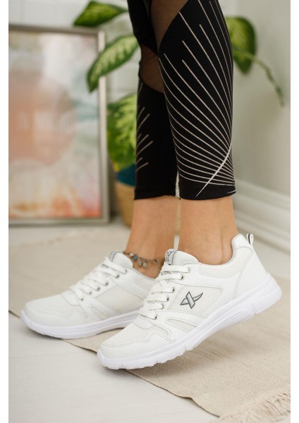 Unisex Siyah Beyaz Günlük Rahat Yürüyüş Ayakkabısı File Detaylı Sneaker Spor Ayakkabı fiyatları