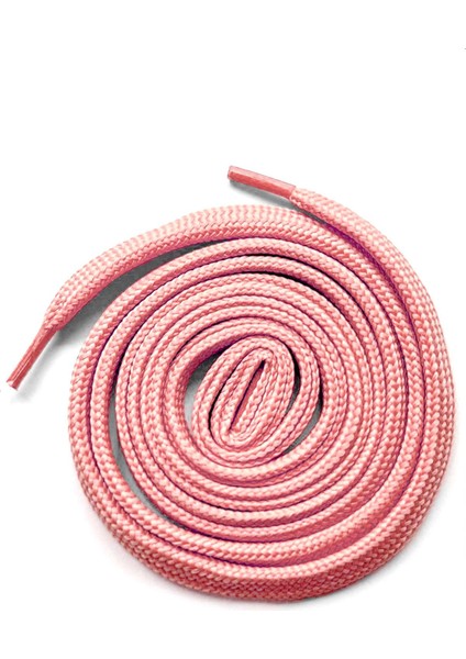 Pembe 1 cm Kalınlığında 1 Çift Yassı Spor Ayakkabı Bağcığı