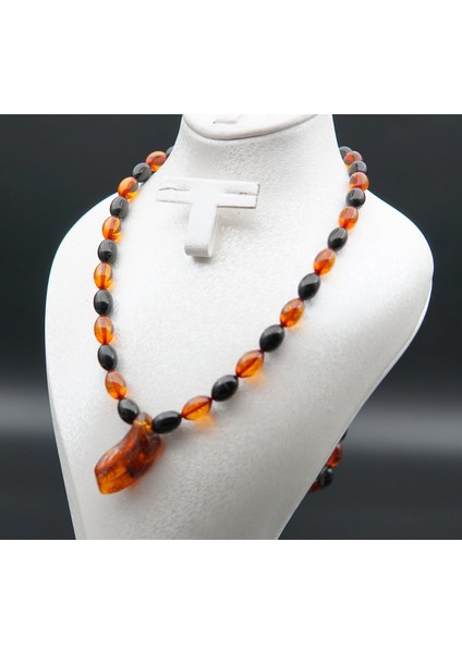 Oltu Taşı ve Kehribar Kolye SK000139 modelleri