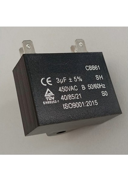 Aysens Klima Kapasitörü (Kondansatör) Kare Tip (3uf)