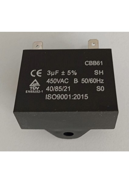 Aysens Klima Kapasitörü (Kondansatör) Kare Tip (3uf) modelleri