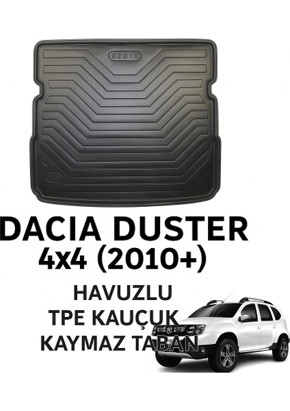 Dacia Duster 4x4 2010+ Uyumlu 3D Bagaj Havuzu Premium fırsatları