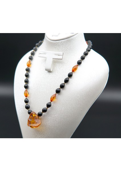 Oltu Taşı ve Kehribar Kadın Kolye SK000140 fiyatları