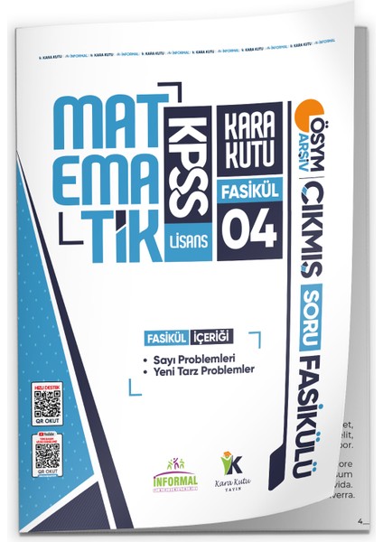 2026 KPSS Matematik Kara Kutu 4.Fasikül ÖSYM Çıkmış Soru YENİ TARZ-SAYI PROBLEMLERİ Modüler Set