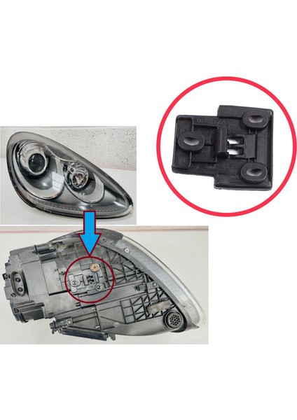 Porsche Cayenne Mk2 92A 958 2010-2014 Makyajsız Kasa Için Sağ Ön Far Alt Kilitleme Braketi fırsatları