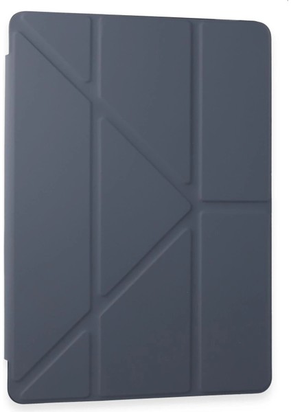 Tab A9 Kılıf Kalemlikli Mars Tablet Kılıfı - LILA-(5796)