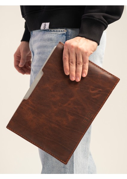 %100 Deri Kahverengi Macbook Air 13.3" Laptop Kılıfı fiyatları