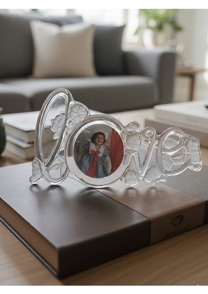 Kristal Resimlik 20x10 cm - Şık Dekoratif Cam Fotoğraf Çerçevesi - Modern Masaüstü Hediyelik fiyatları