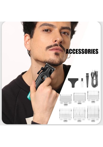 Vgr V-196 Salon Kuaför Erkekler Için 7000RPM Şarj Edilebilir Profesyonel Saç Kesme
