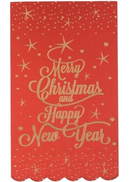 Yılbaşı Yaldızlı Kağıt Peçete 33X40CM(16ADET) modelleri