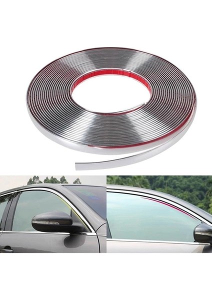 18 mm Dekoratif Krom Nikelaj Şerit Çıta Kalın Şerit