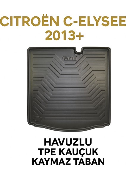 Citroën C-Elysée 2013+ Uyumlu 3D Bagaj Havuzu Premium modelleri