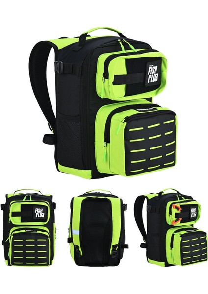 Proaji Back Pack Black Lime Balıkçı Sırt Çantası - Limitli Üretim