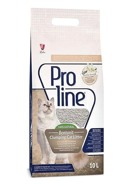 Proline Vanilya Kokulu Topaklanan Bentonit Kedi Kumu Ince 10 Lt