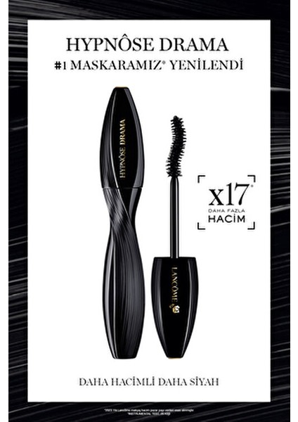 Lancôme Hypnôse Drama Maskara Seti Ultra Siyah Pigmentlerle 2 Adet Mükemmel Kirpikler İçin
