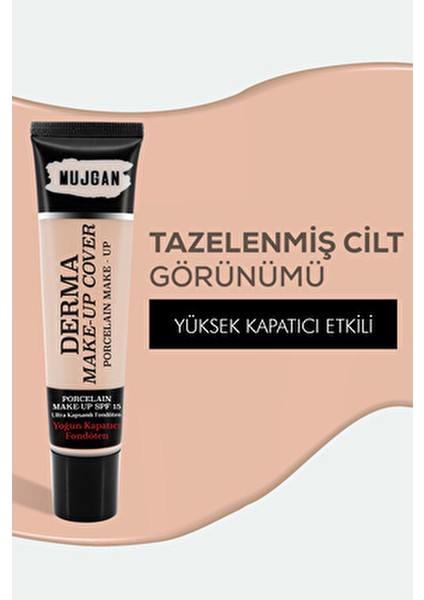 Derma Make-Up Cover Kapatıcı Koyu Tonlu Çok Amaçlı Kullanım 30 ml modelleri