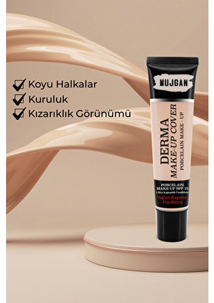 Derma Make-Up Cover Kapatıcı Koyu Tonlu Çok Amaçlı Kullanım 30 ml