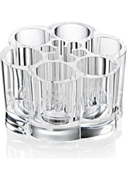 Papatya Makyaj Organizer Ruj ve Fırçalarınızı Düzenli Kullanım İçin Şeffaf Tasarım fiyatları