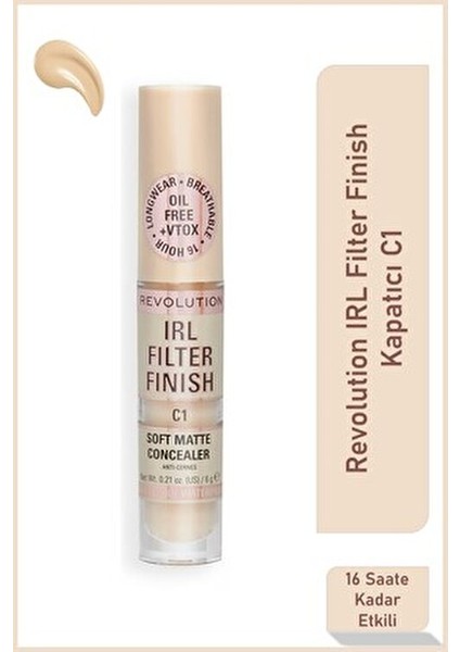 IRL Filter Finish Kapatıcı C1 Mat Yapı ile Uzun Süreli Kullanım İçin fiyatları