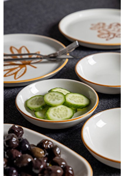 14 Parça Handmade Terra Kahvaltı Takımı Şık Tasarım 6 Kişilik Sunum Seti indirimleri