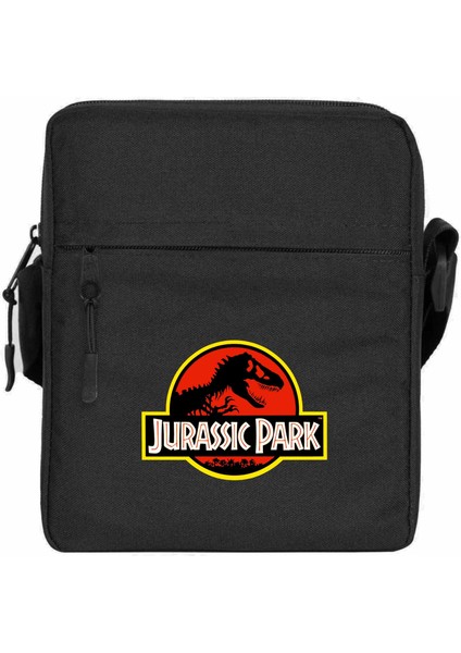 Jurassic Park Classic Omuz Çantası Fermuarlı Siyah Renk