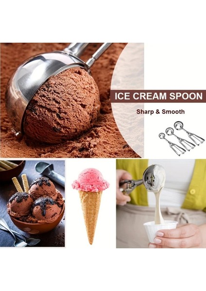 Paslanmaz Çelik Dondurma Kaşığı Helva Kaşığı Kurabiye Kaşığı Sunum Kaşığı Top Dondurma Kaşığı Yay indirimleri