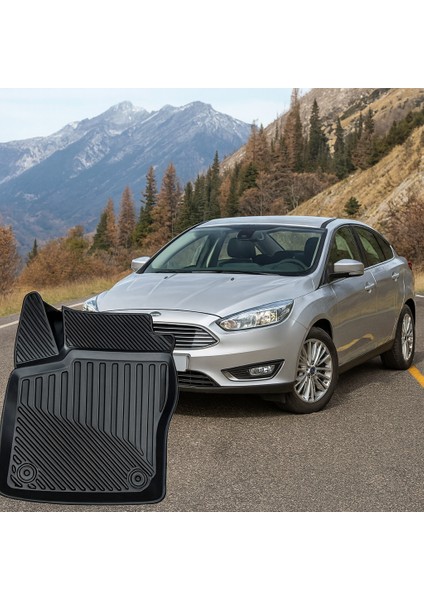 Ford Focus 3.5 2015-2018 Uyumlu 3D Oto Paspas Premium modelleri