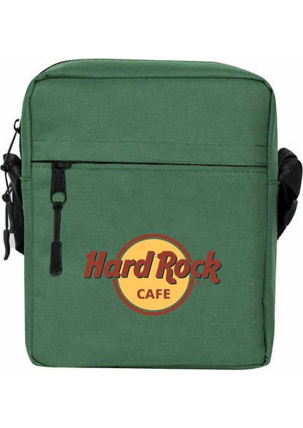 Hard Rock Cafe Omuz Çantası Fermuarlı Yeşil Renk