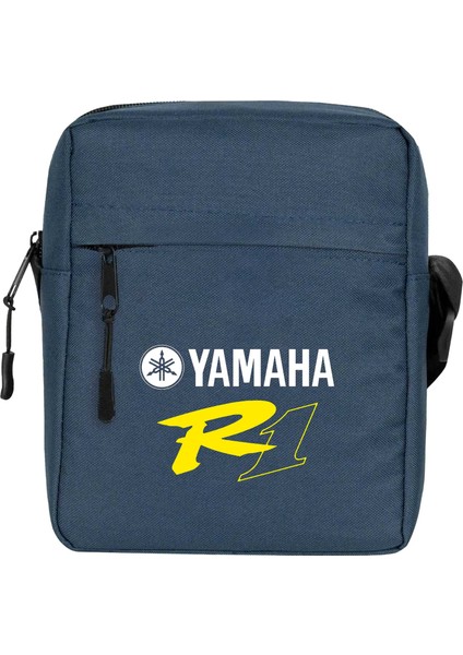 Yamha R1 Omuz Çantası Fermuarlı Lacivert Renk