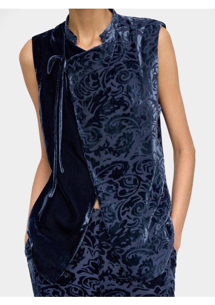 Yaprak Desenli Yarı Saydam Jakarlı Pantolon indirimleri