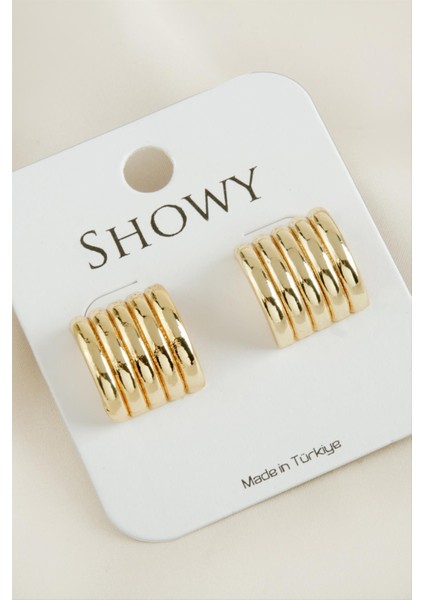 Xmpdby Boru Yeni Sezon Metal Küpe-Sarı