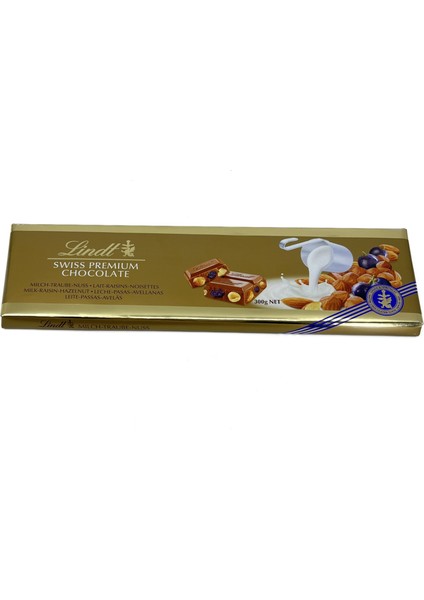 Swiss Premium Kuru Üzümlü, Bademli, Fındıklı Sütlü Isviçre Çikolatası 300 G fiyatları