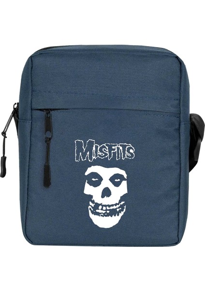 Misfits Omuz Çantası Fermuarlı Lacivert Renk