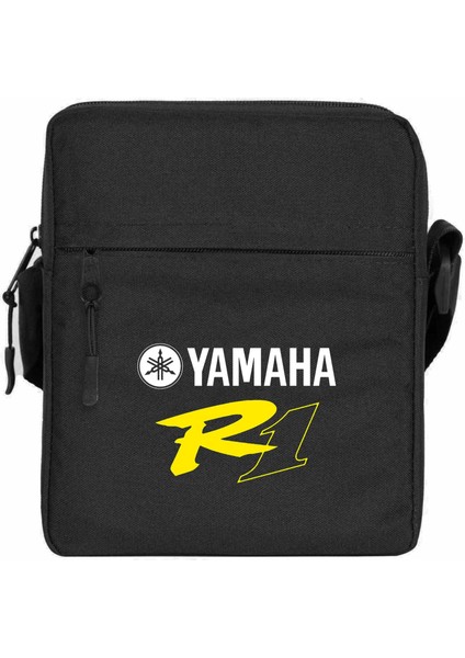 Yamha R1 Omuz Çantası Fermuarlı Siyah Renk