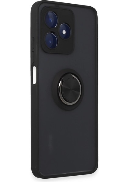 Realme C53 Kılıf Montreal Yüzüklü Silikon Kapak - Siyah fiyatları