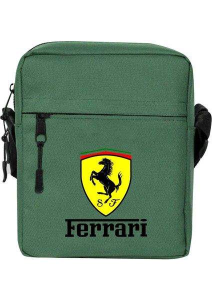 Ferari Lite Omuz Çantası Fermuarlı Yeşil Renk