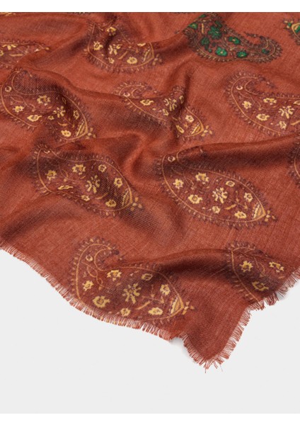 Yün Karışımlı Baskılı Şal fiyatları