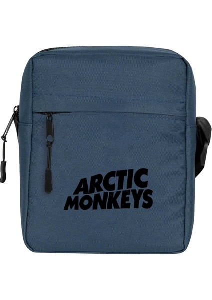 Arctic Monkeys Logo Omuz Çantası Fermuarlı Lacivert Renk
