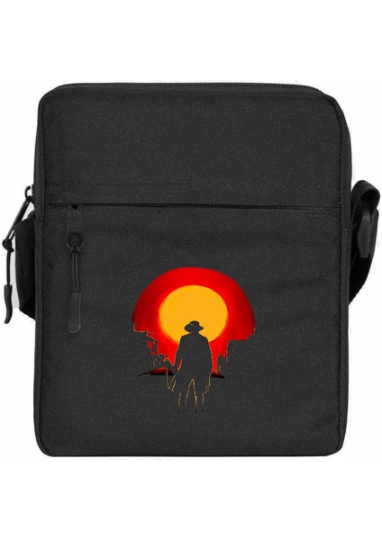 Red Dead Redemption 2 Arthur Morgan Omuz Çantası Fermuarlı Siyah Renk