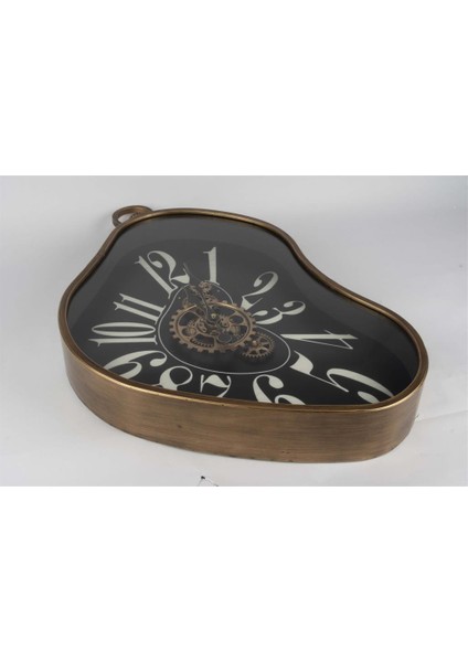 Dali Bronz Çerçeveli Siyah Saat 63X41X8CM fiyatları