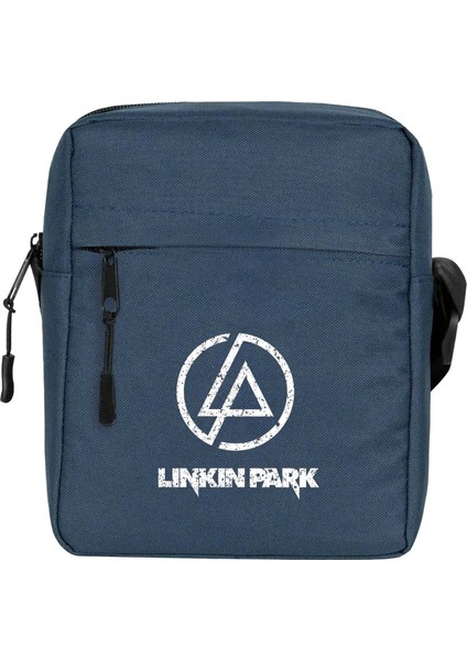 Linkin Park Logo Omuz Çantası Fermuarlı Lacivert Renk