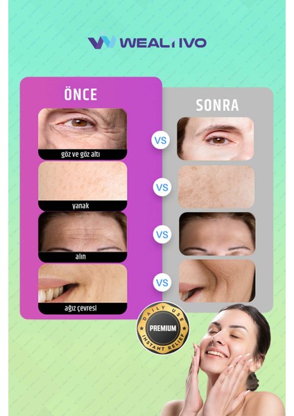 Yüz Gerdirme Bandı 100 Adet, Kırışıklık ve Kaz Ayağı için Şeffaf Yüz Germe Bantları Wrinkle Patch