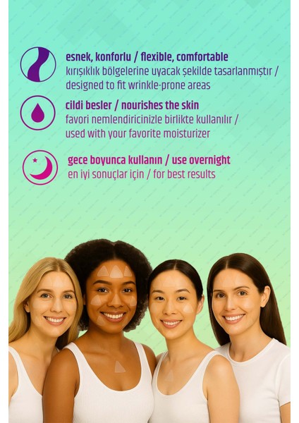 Yüz Gerdirme Bandı 100 Adet, Kırışıklık ve Kaz Ayağı için Şeffaf Yüz Germe Bantları Wrinkle Patch indirimleri