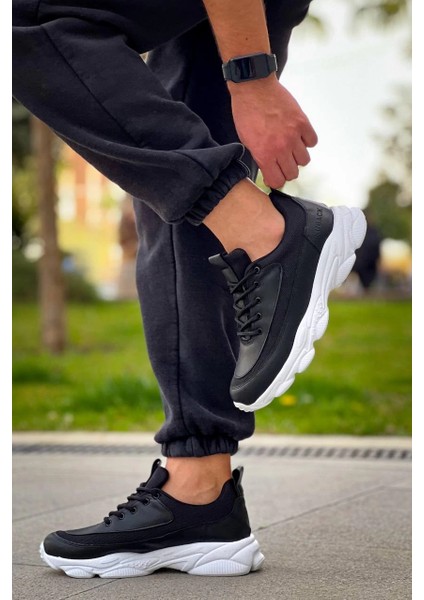 Xmpdby KB-707 Kuback Siyah Cilt Yüksek Taban Bağcıklı Günlük Erkek Ayakkabı (Numara: 43) modelleri