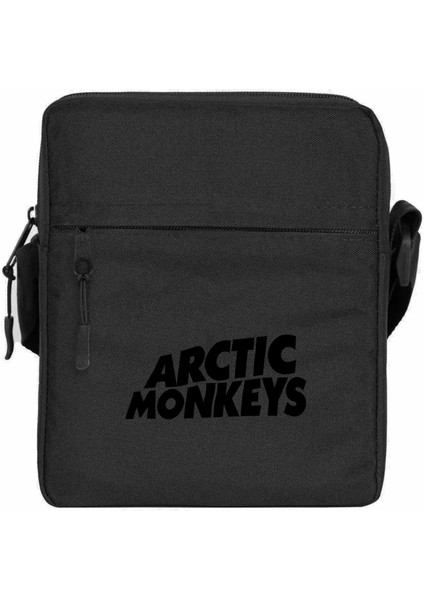 Arctic Monkeys Logo Omuz Çantası Fermuarlı Siyah Renk