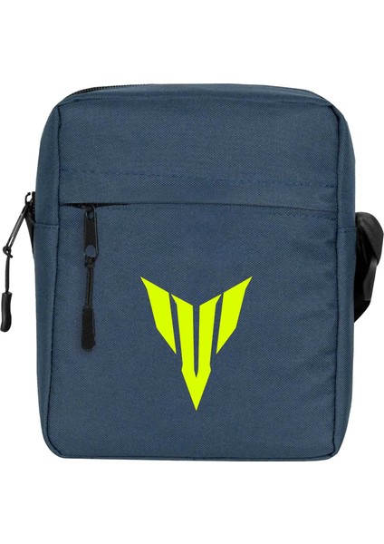 Yamha Neon Logo Omuz Çantası Fermuarlı Lacivert Renk